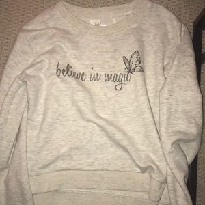 Sweater crop top cute